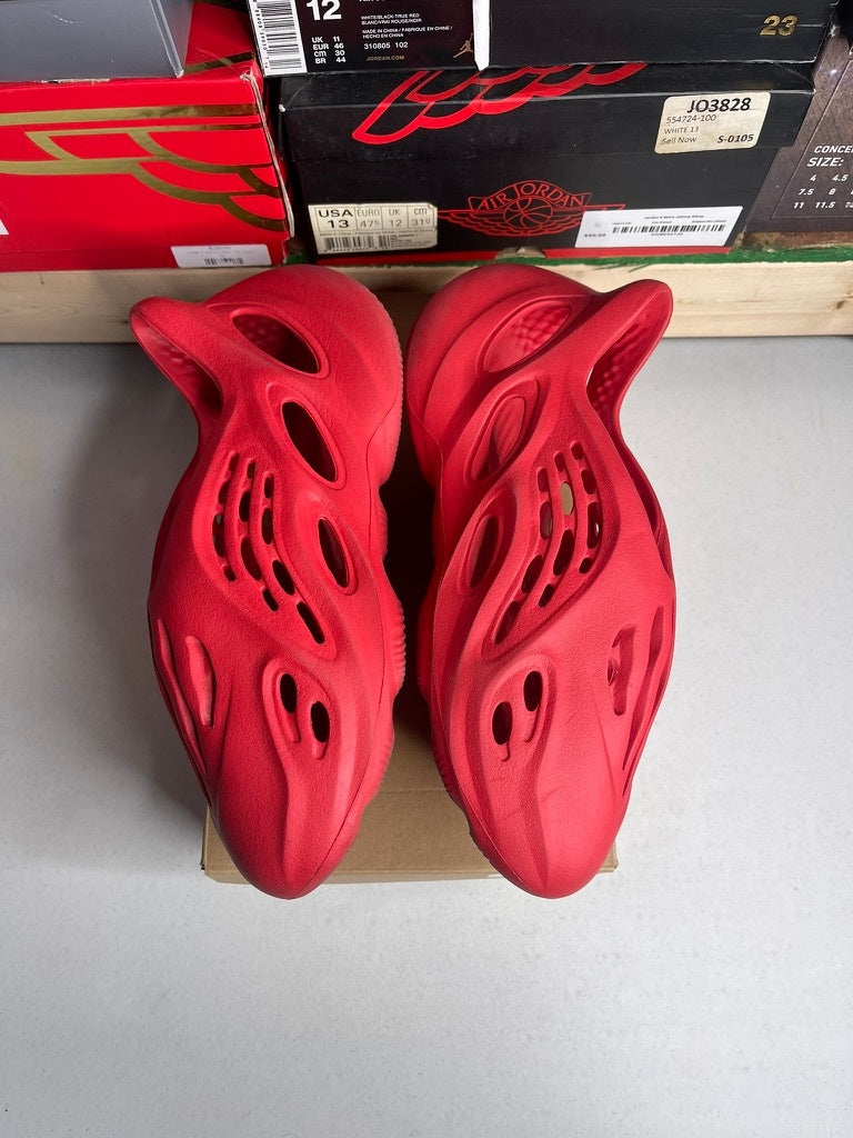 Size 11 - adidas Yeezy Foam RNNR Vermillion