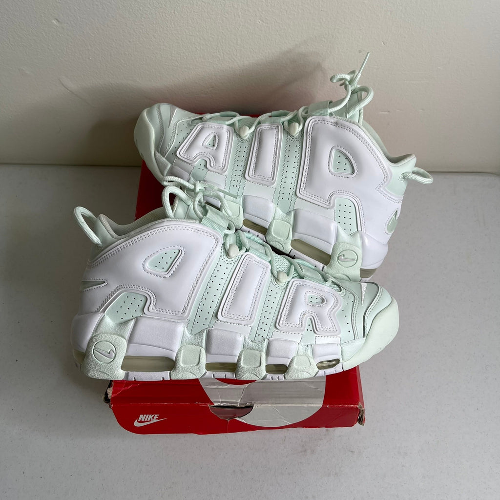 Size 10w - Nike Air More Uptempo Barley Green