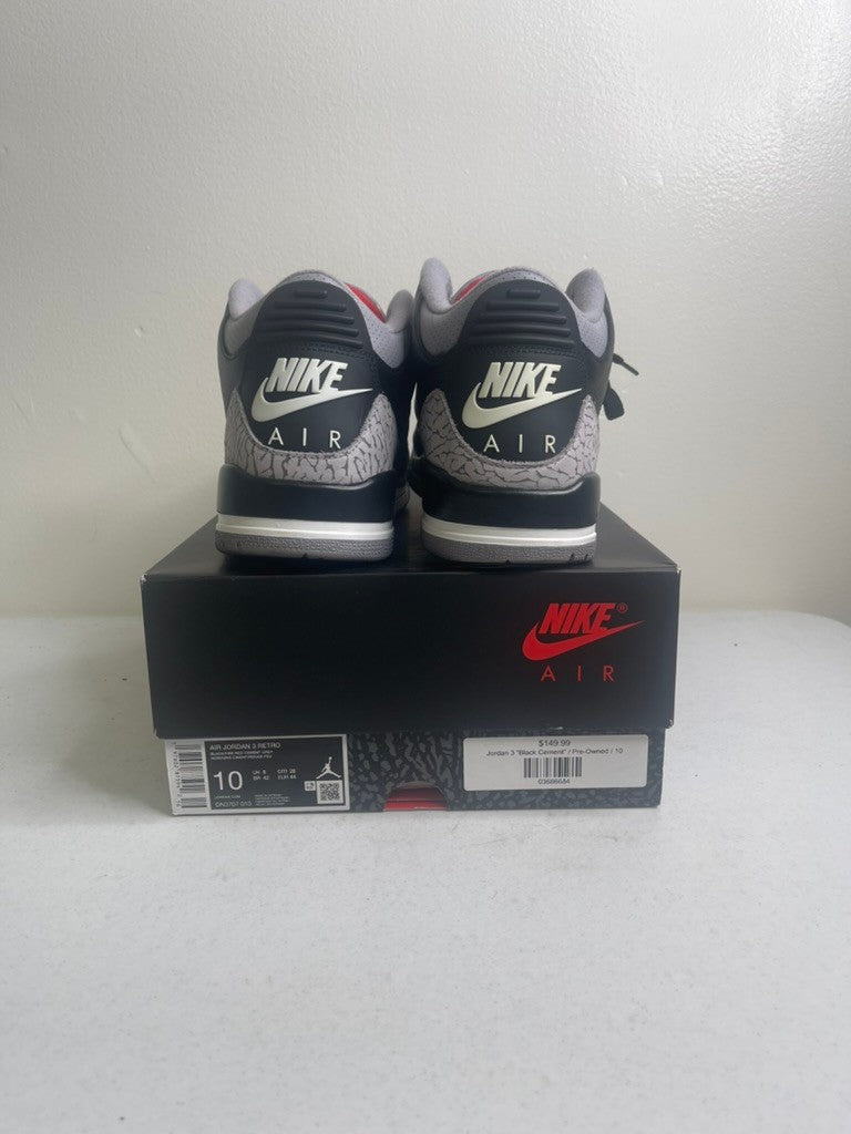 Size 10 - Jordan 3 Retro OG Black Cement (2024)