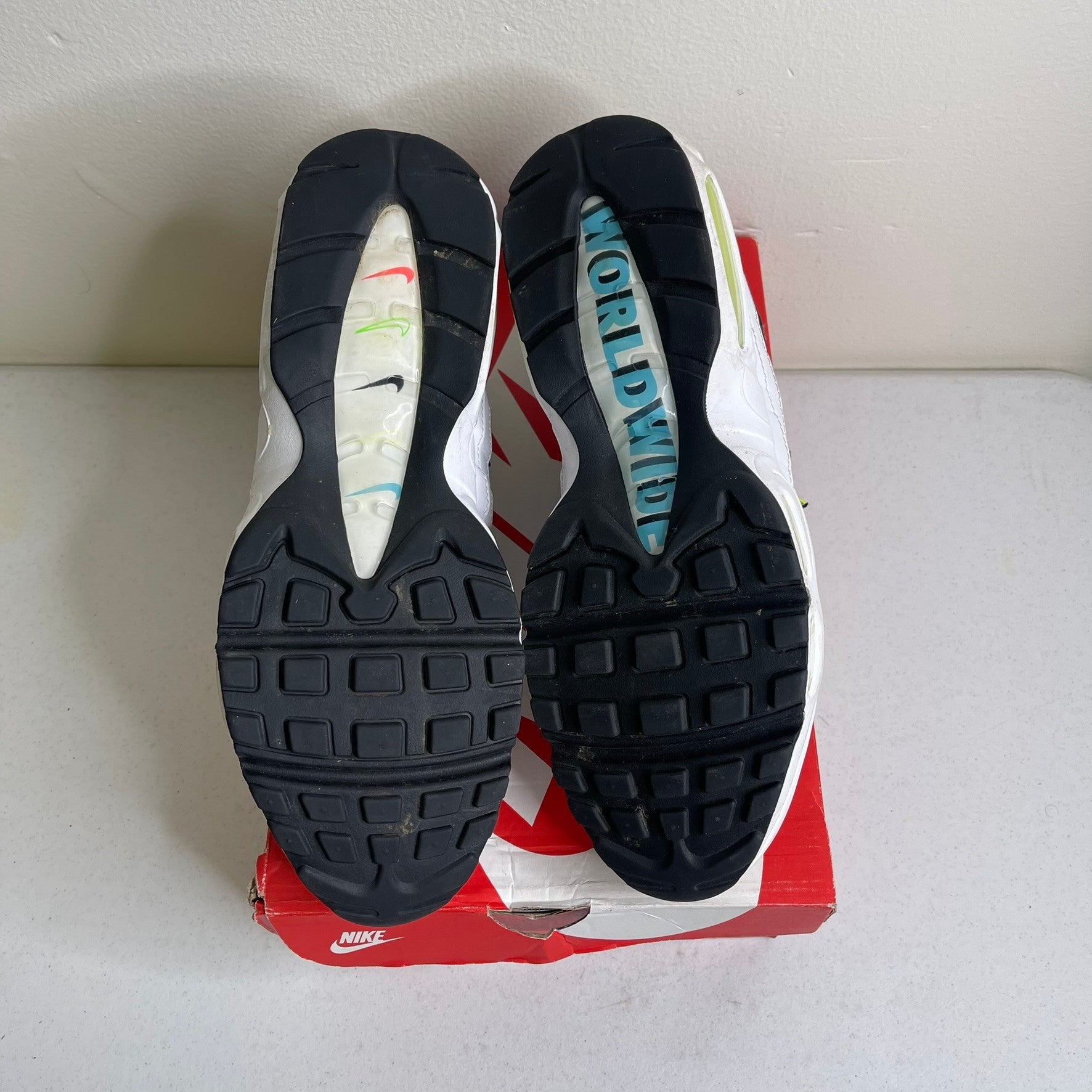 Size 11.5 - Nike Air Max 95 Worldwide Pack White