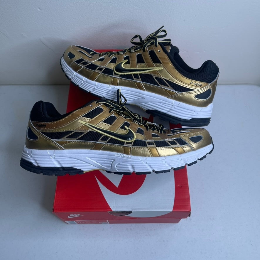Nike P-6000 Metallic Gold Infinite Gold White Black