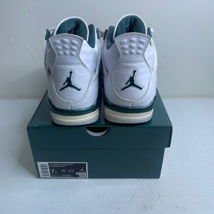 Size 7y - Jordan 4 Retro Oxidized Green (GS)