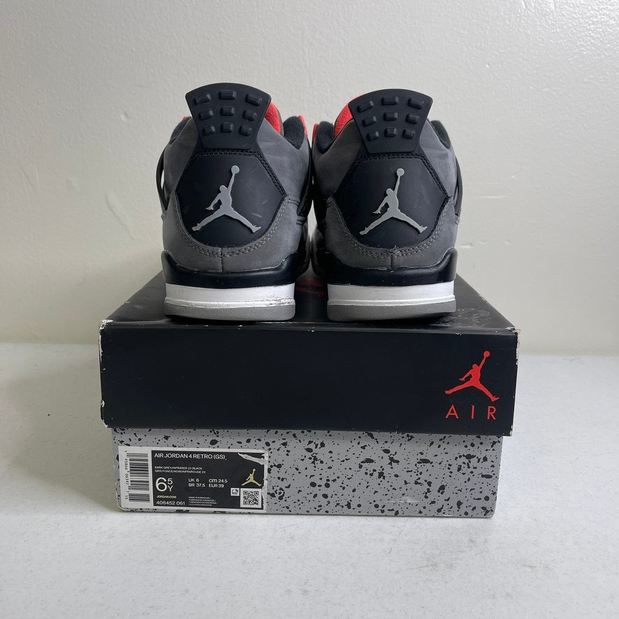 Size 6.5y - Jordan 4 Retro Infrared (GS)