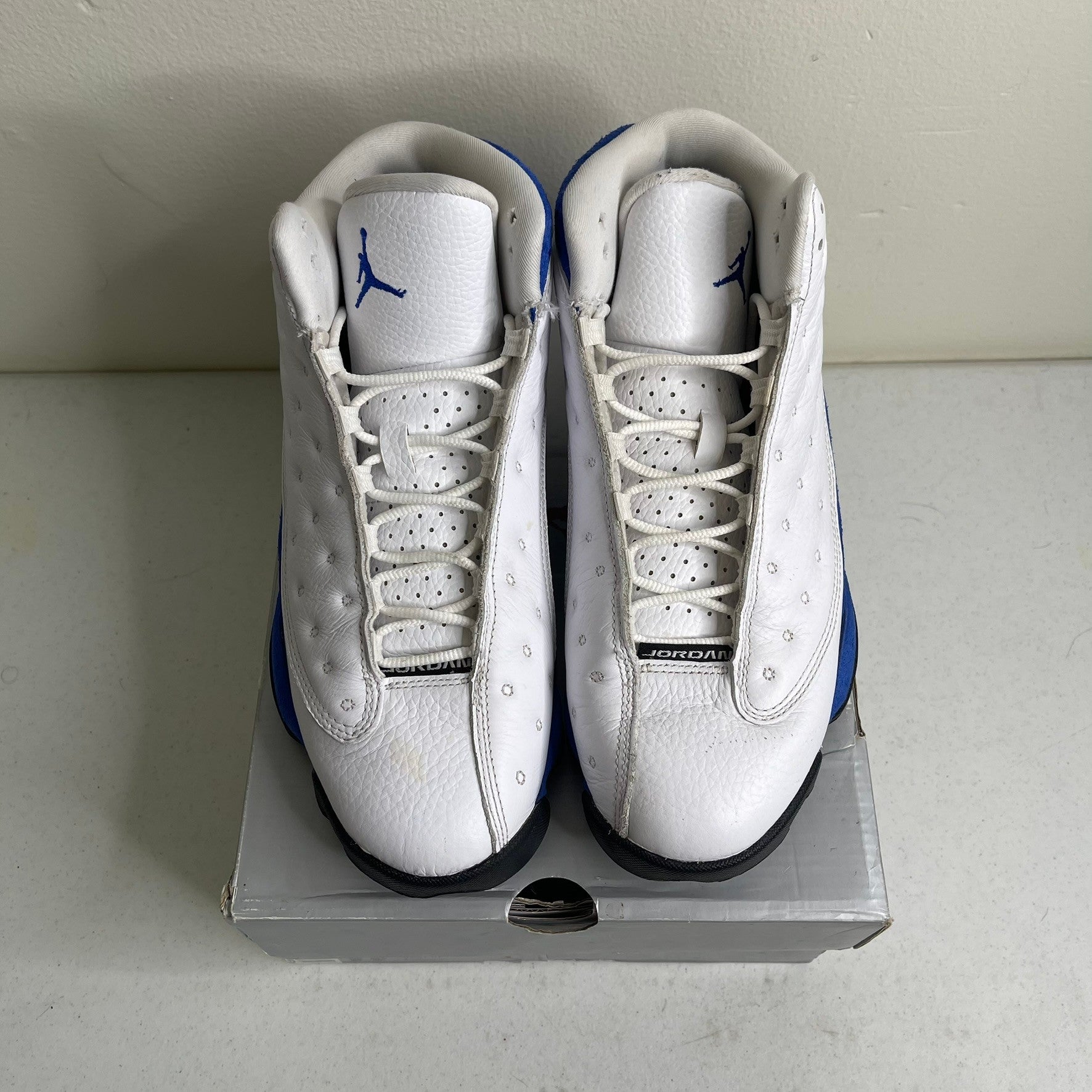 Size 8.5 - Jordan 13 Retro White Hyper Royal Black