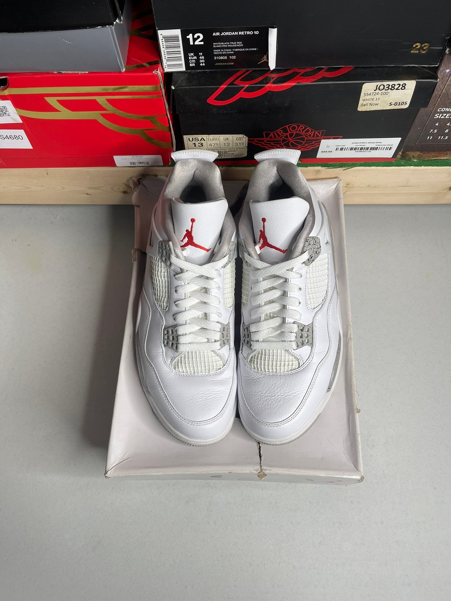 Size 10 - Jordan 4 Retro White Oreo (2021)