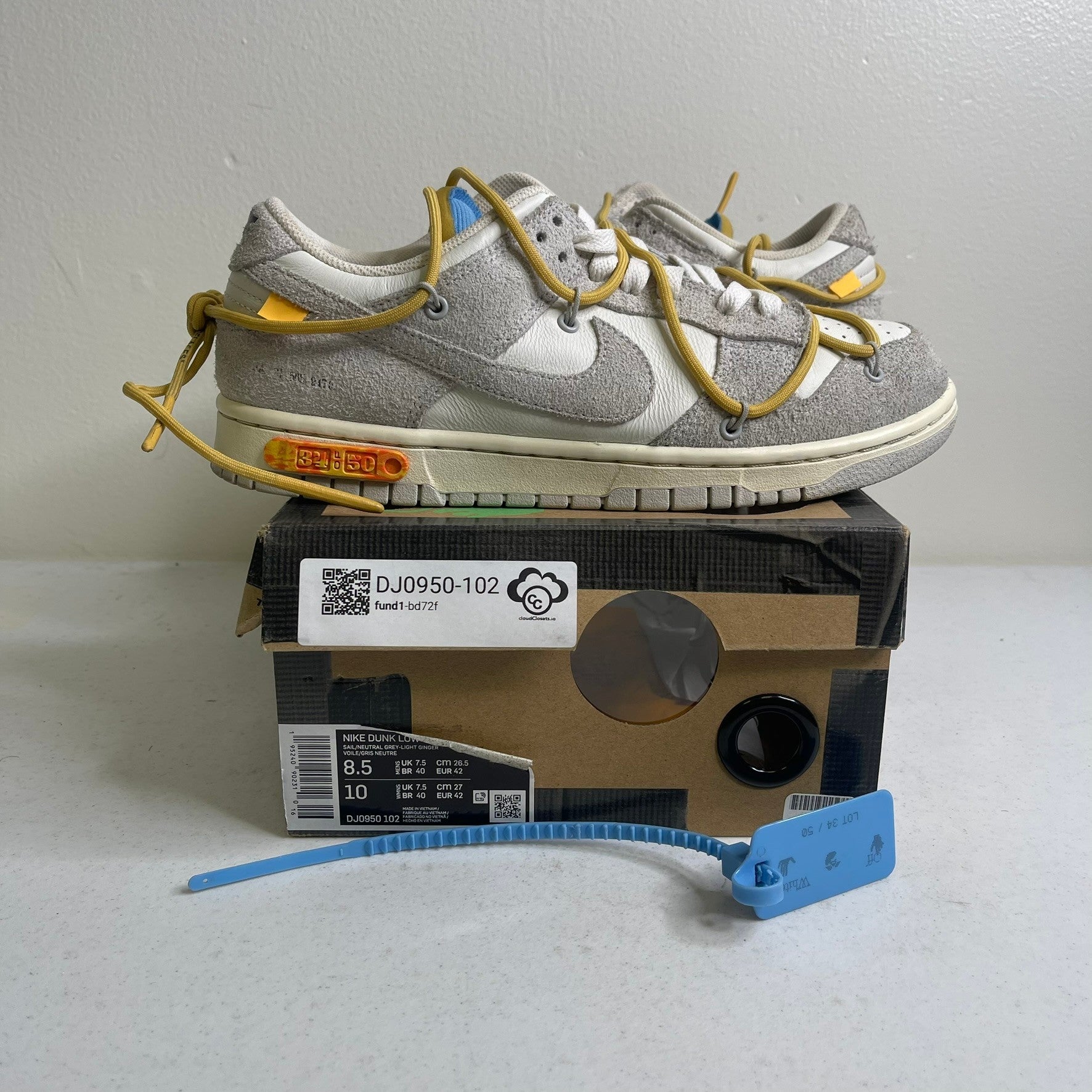 Nike Dunk Low Off-White Lot 34