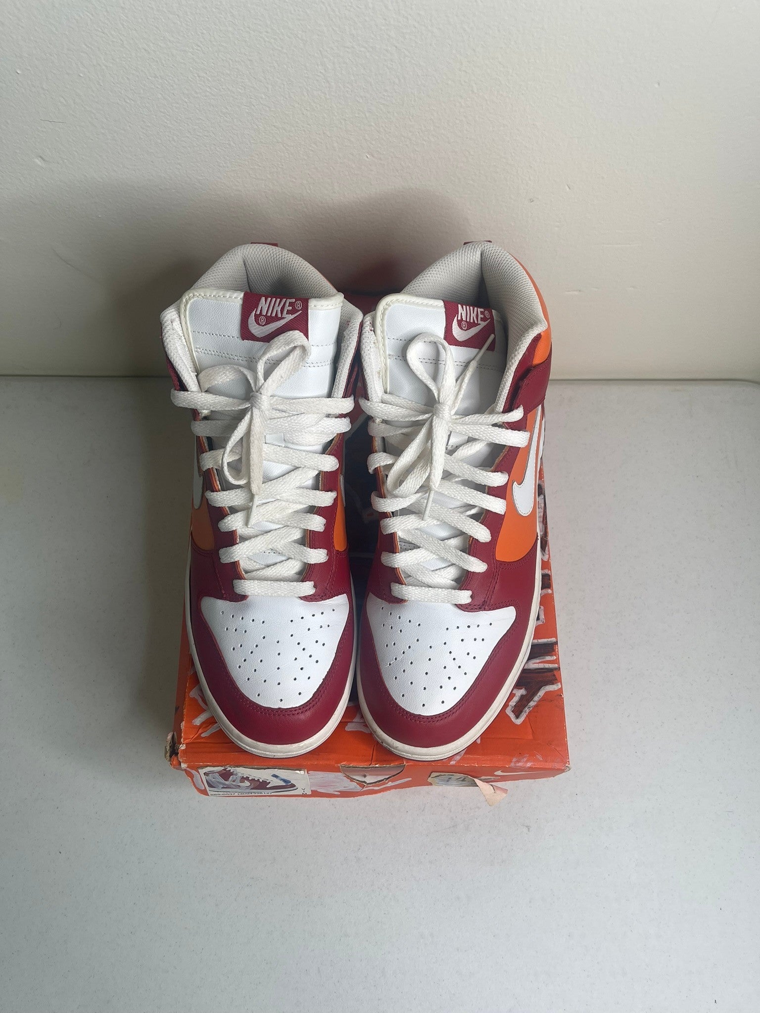 Nike Dunk High Varsity Red Orange Blaze