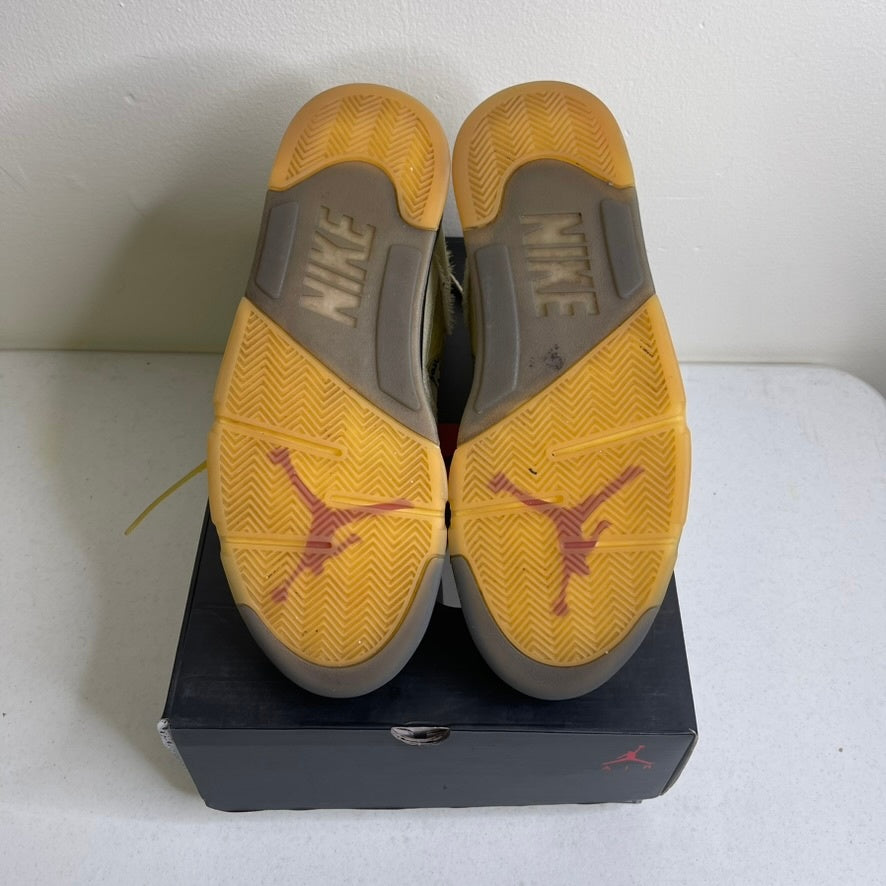 Size 12 - Jordan 5 Retro Off-White Sail