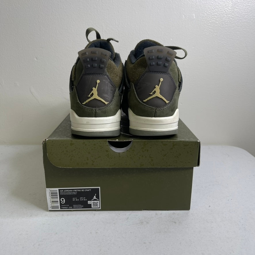 Size 9 - Jordan 4 Retro SE Craft Medium Olive