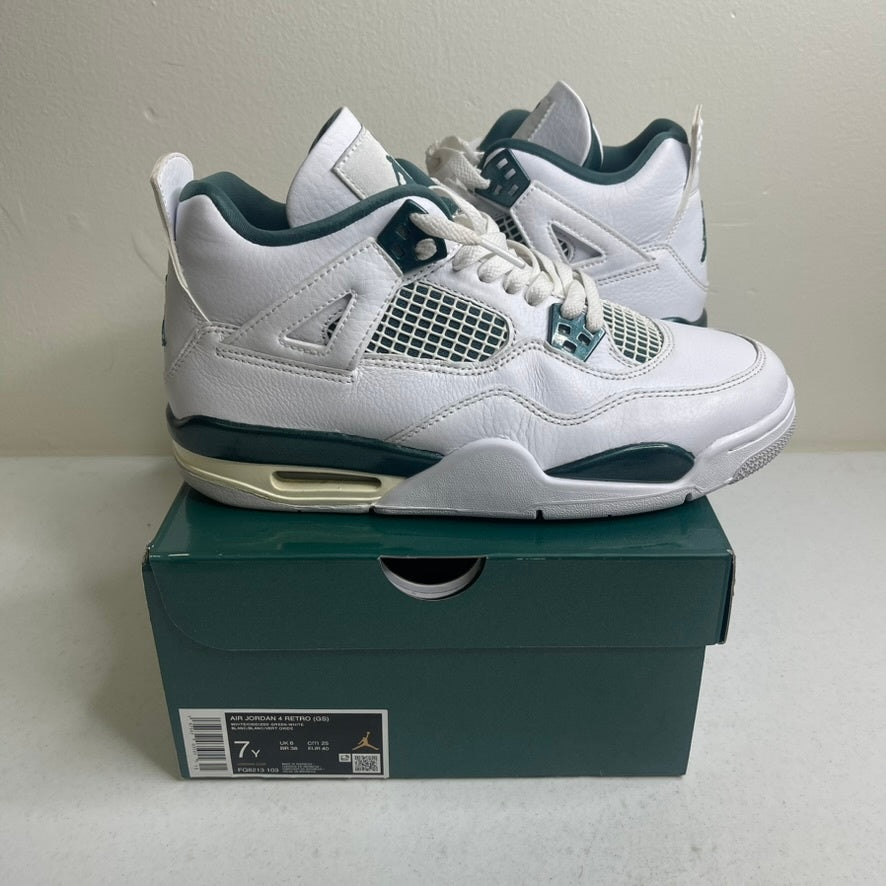Size 7y - Jordan 4 Retro Oxidized Green (GS)