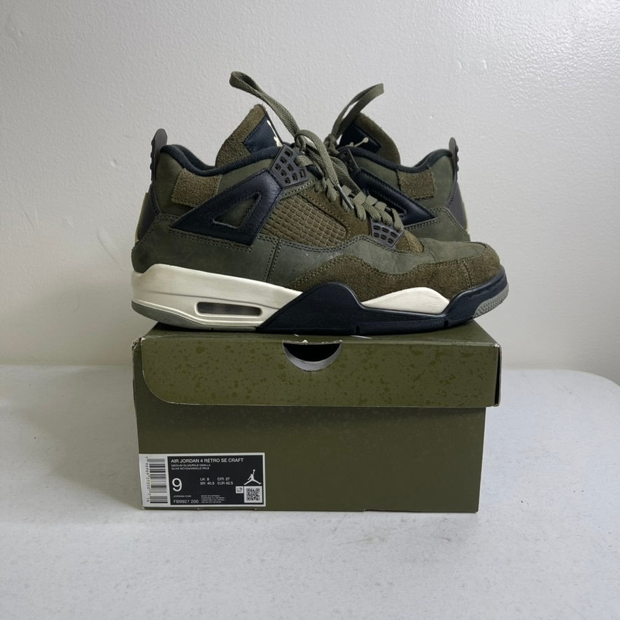 Size 9 - Jordan 4 Retro SE Craft Medium Olive