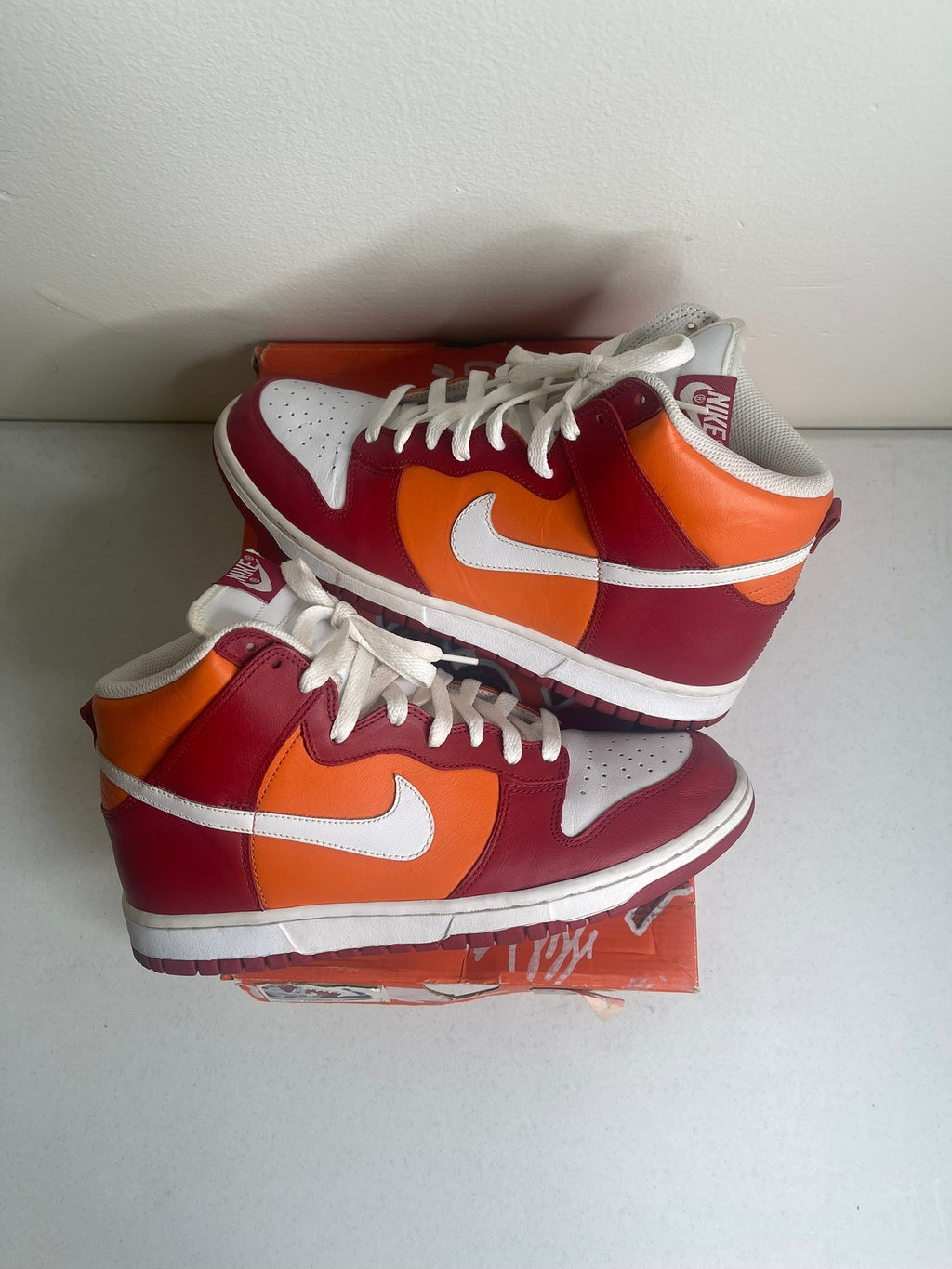 Nike Dunk High Varsity Red Orange Blaze