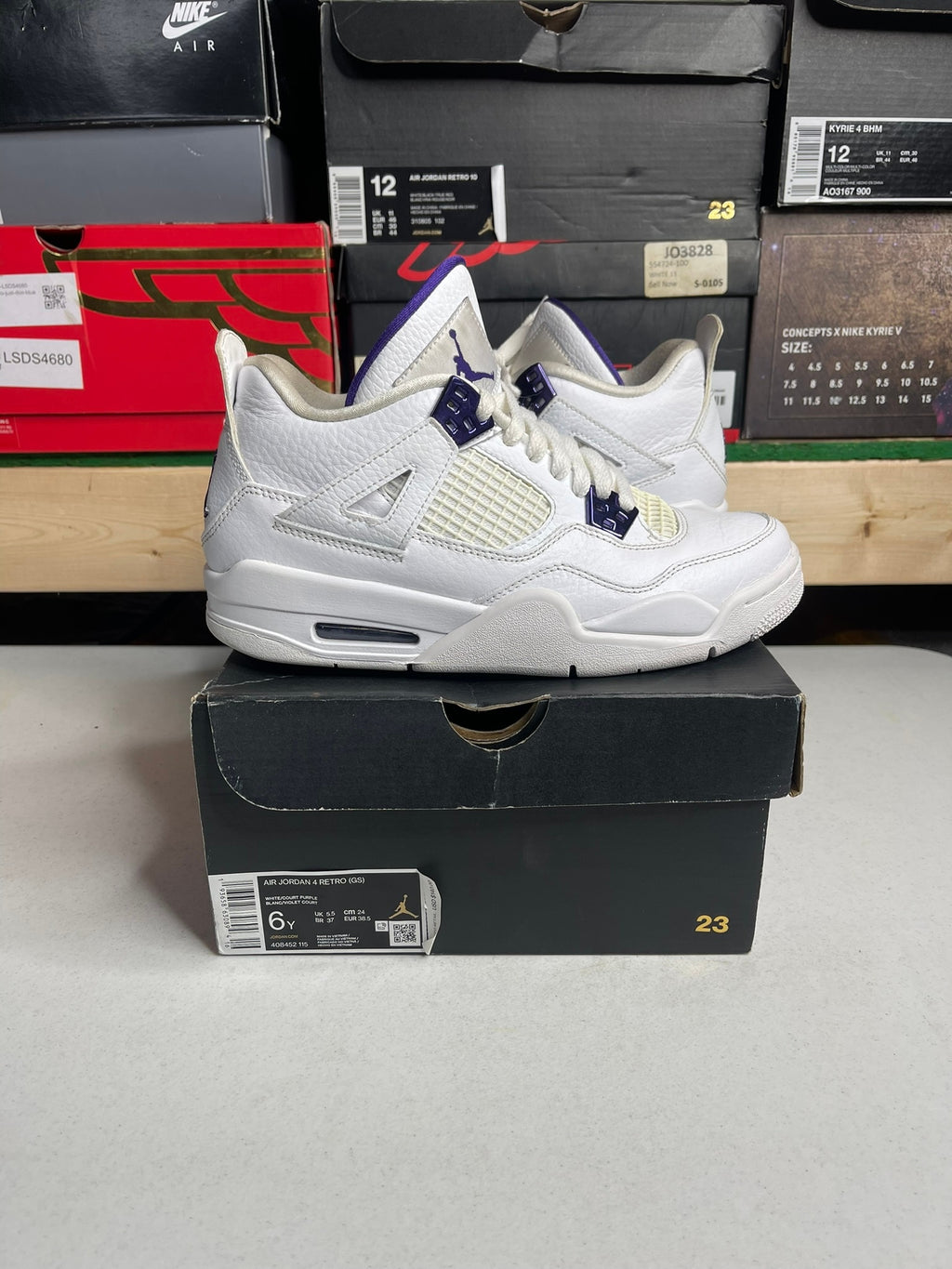 Jordan 4 Retro Metallic Purple (GS)