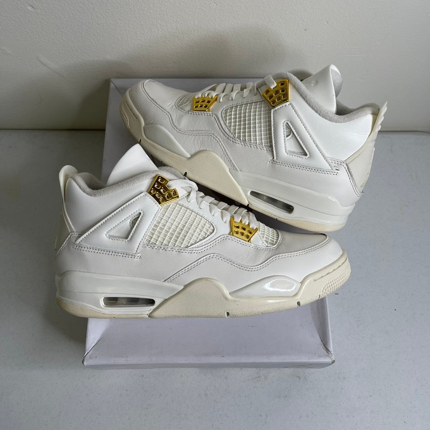 Size 11.5w - Jordan 4 Retro Metallic Gold (Women's)