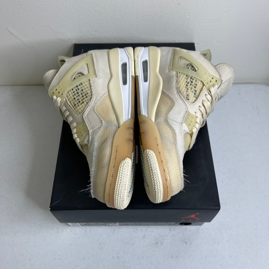 Size 9.5w - Jordan 4 Retro Off-White Sail (Women's)