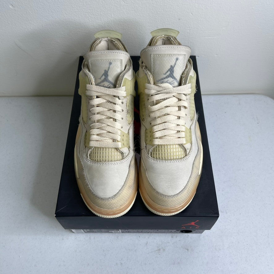 Size 9.5w - Jordan 4 Retro Off-White Sail (Women's)
