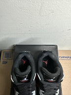 Size 4y - Jordan 4 Retro Black Canvas (GS)