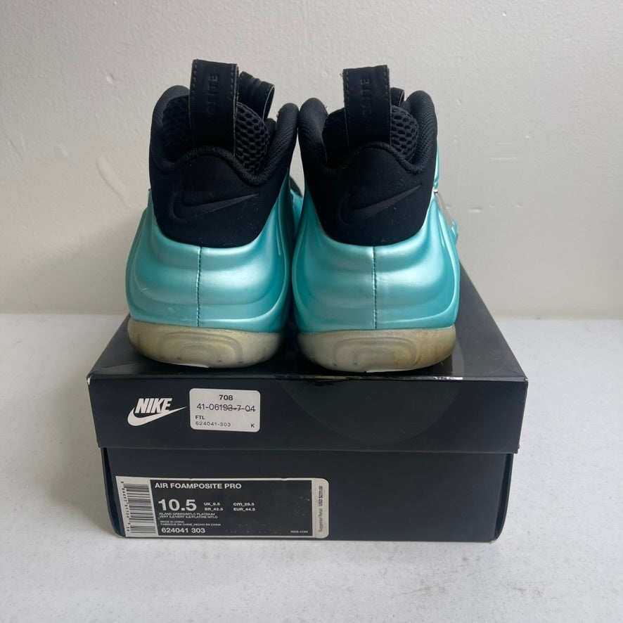 Size 10.5 - Air Nike Foamposite Pro Island Green