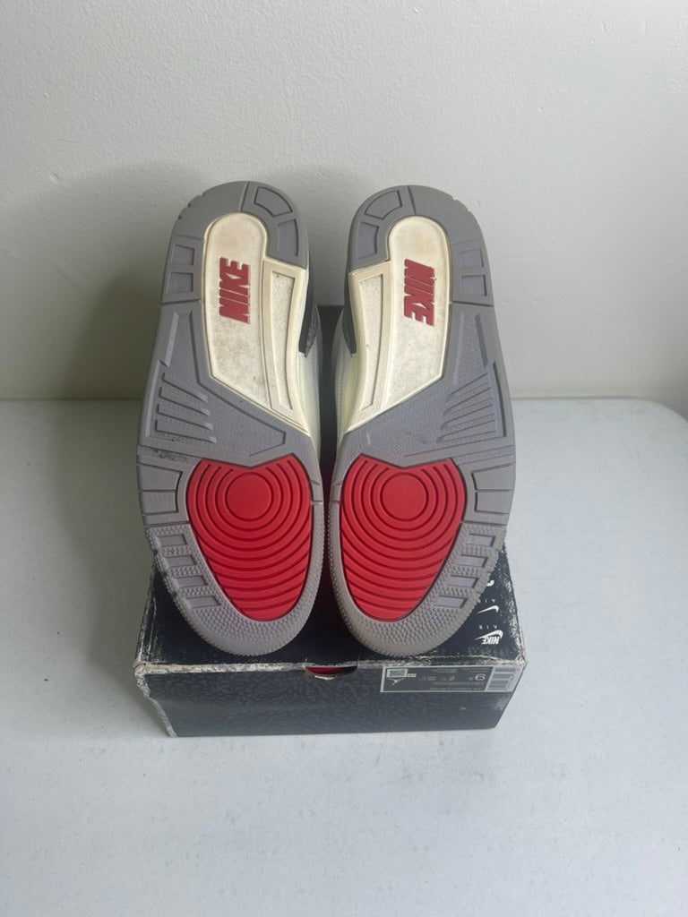 Size 9.5 - Jordan 3 Retro White Cement Reimagined