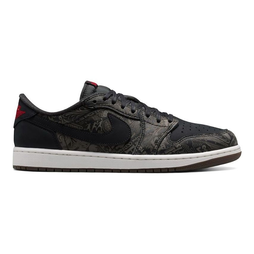 Size 12 - Jordan 1 Retro Low OG Laser Black University Red