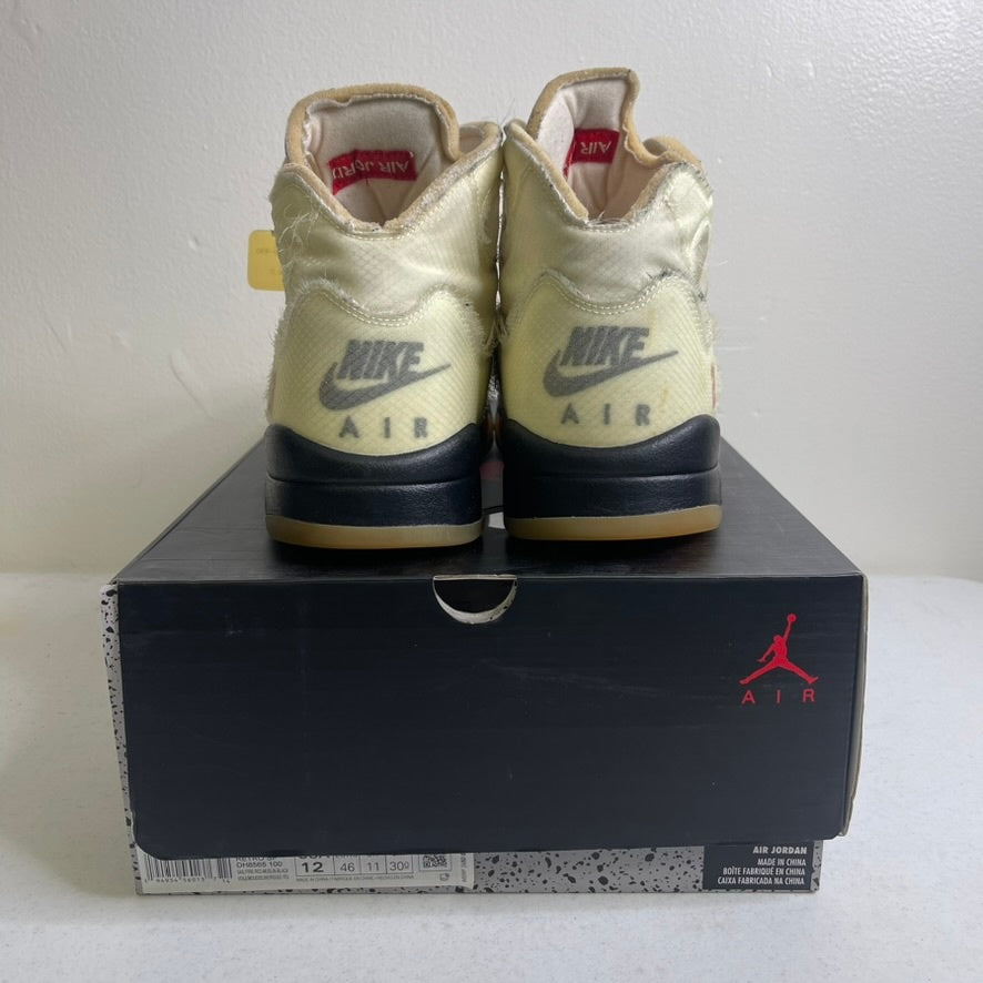 Size 12 - Jordan 5 Retro Off-White Sail