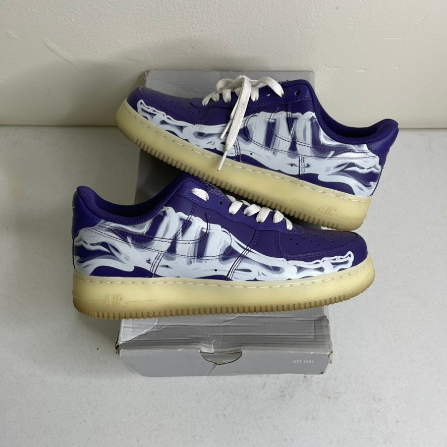 Nike Air Force 1 Low '07 QS Purple Skeleton Halloween (2021)