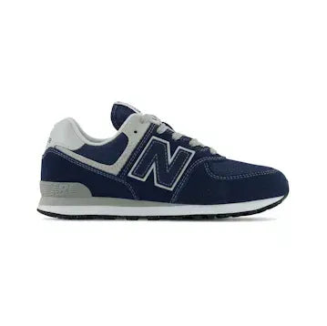 Size 7y - New Balance 574 Core Navy (GS)