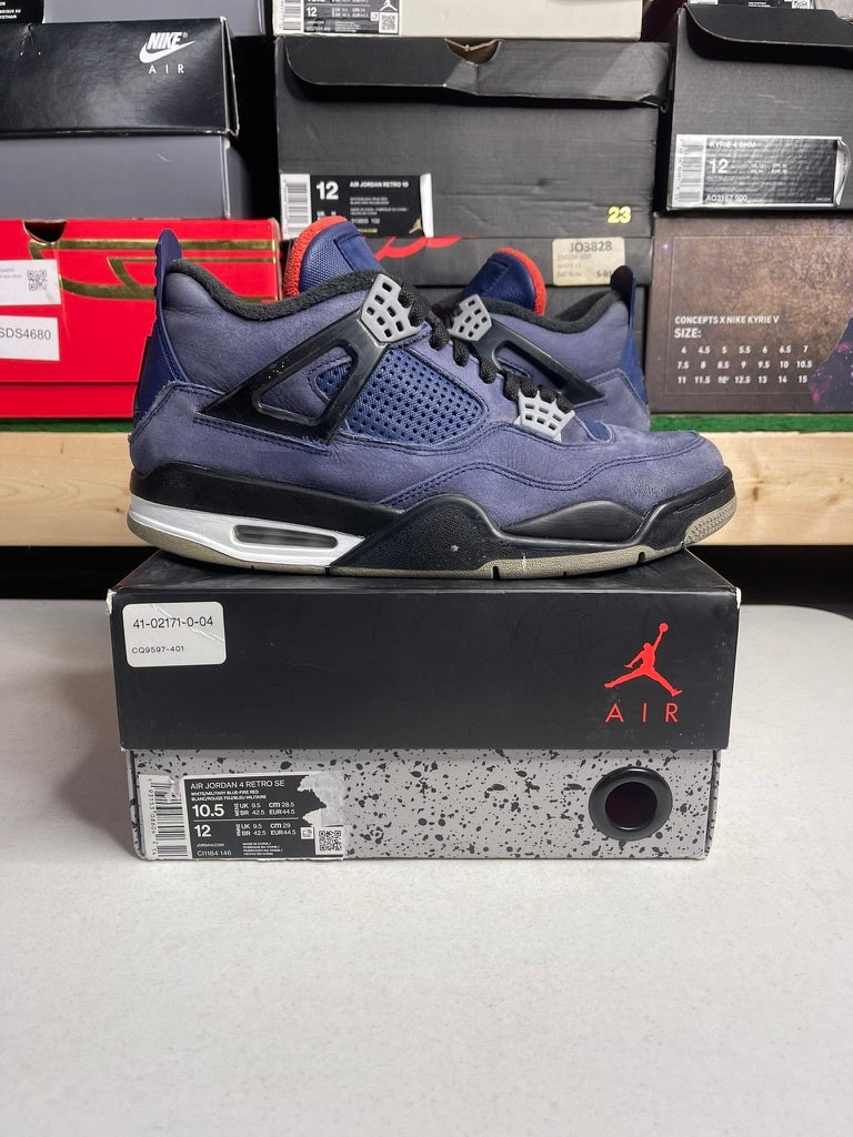 Size 9.5 - Jordan 4 Retro Winterized Loyal Blue