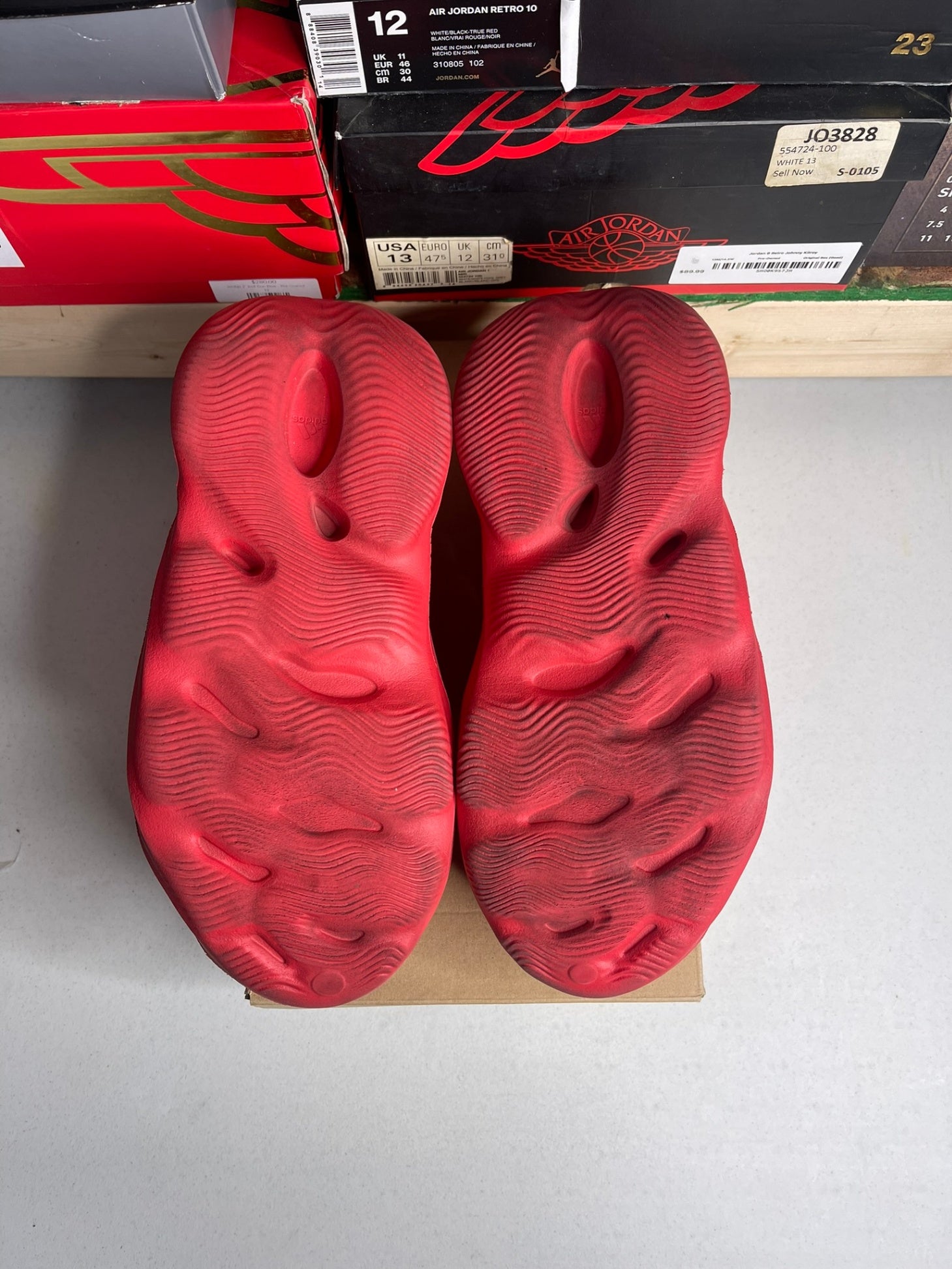 Size 11 - adidas Yeezy Foam RNNR Vermillion