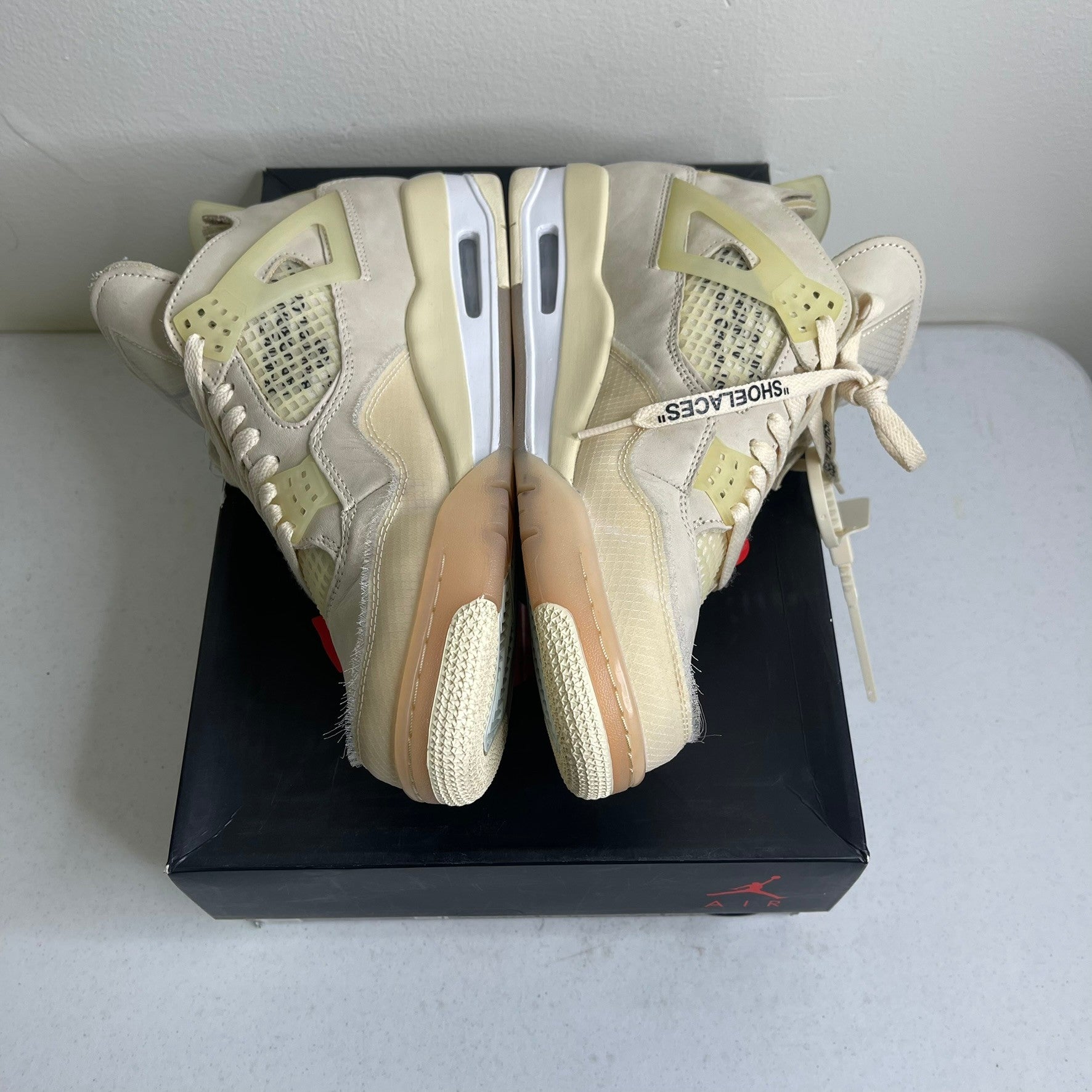 Size 11w - Jordan 4 Retro Off-White Sail (Women's)