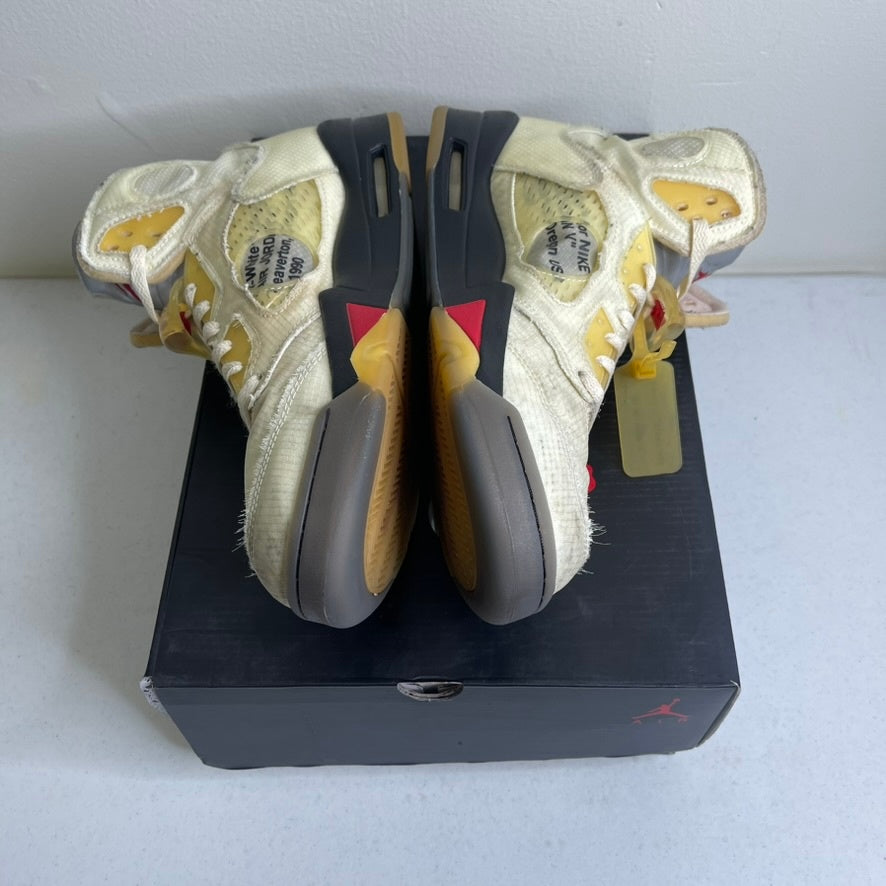 Size 12 - Jordan 5 Retro Off-White Sail