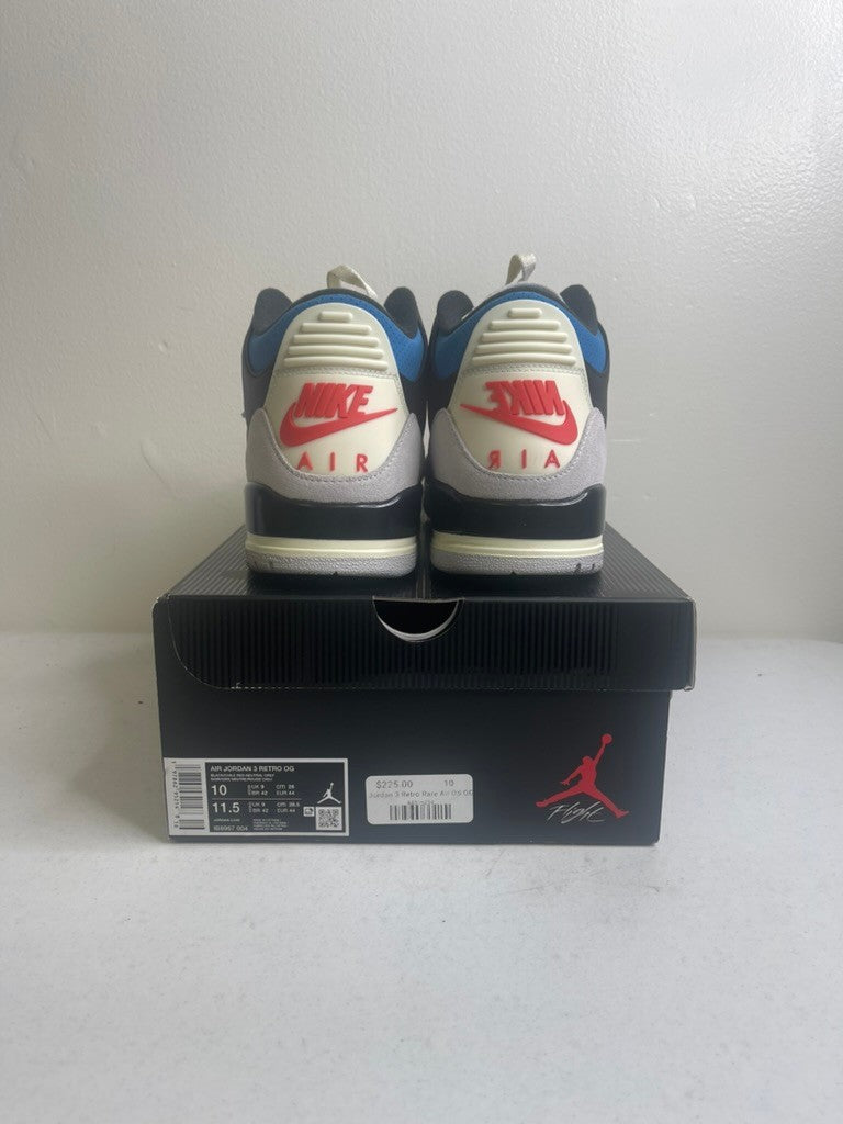 Size 10 - Jordan 3 Retro OG Rare Air