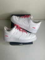 Size 11.5 - Nike Air Force 1 Low Supreme White