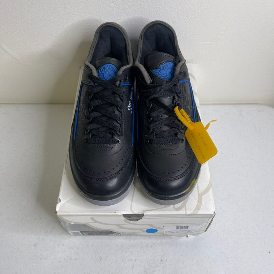Size 8.5 - Jordan 2 Retro Low SP Off-White Black Blue