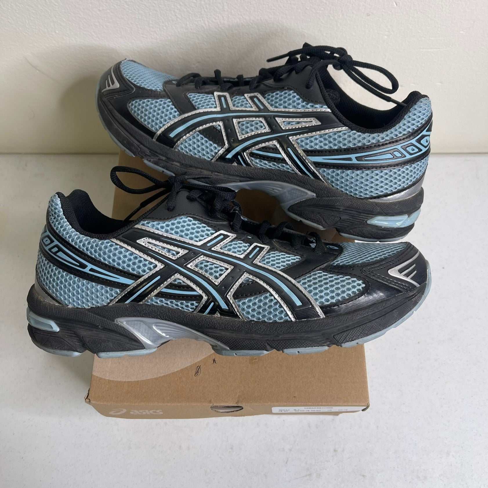 Size 10 - ASICS Gel-1130 Black Ice Blue