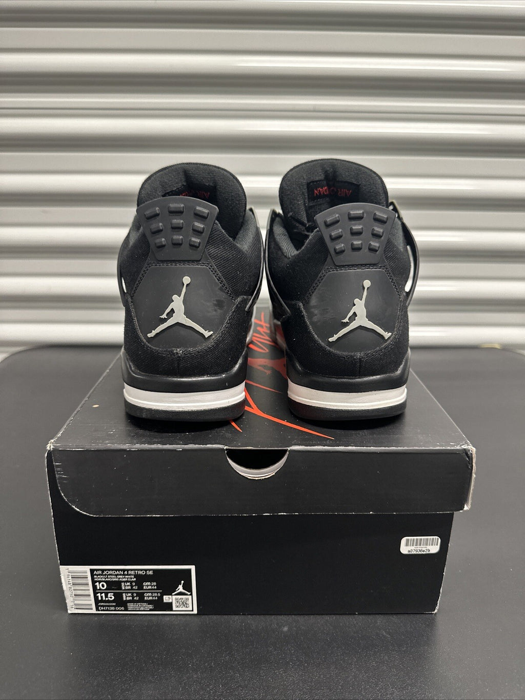 Jordan 4 Retro SE Black Canvas