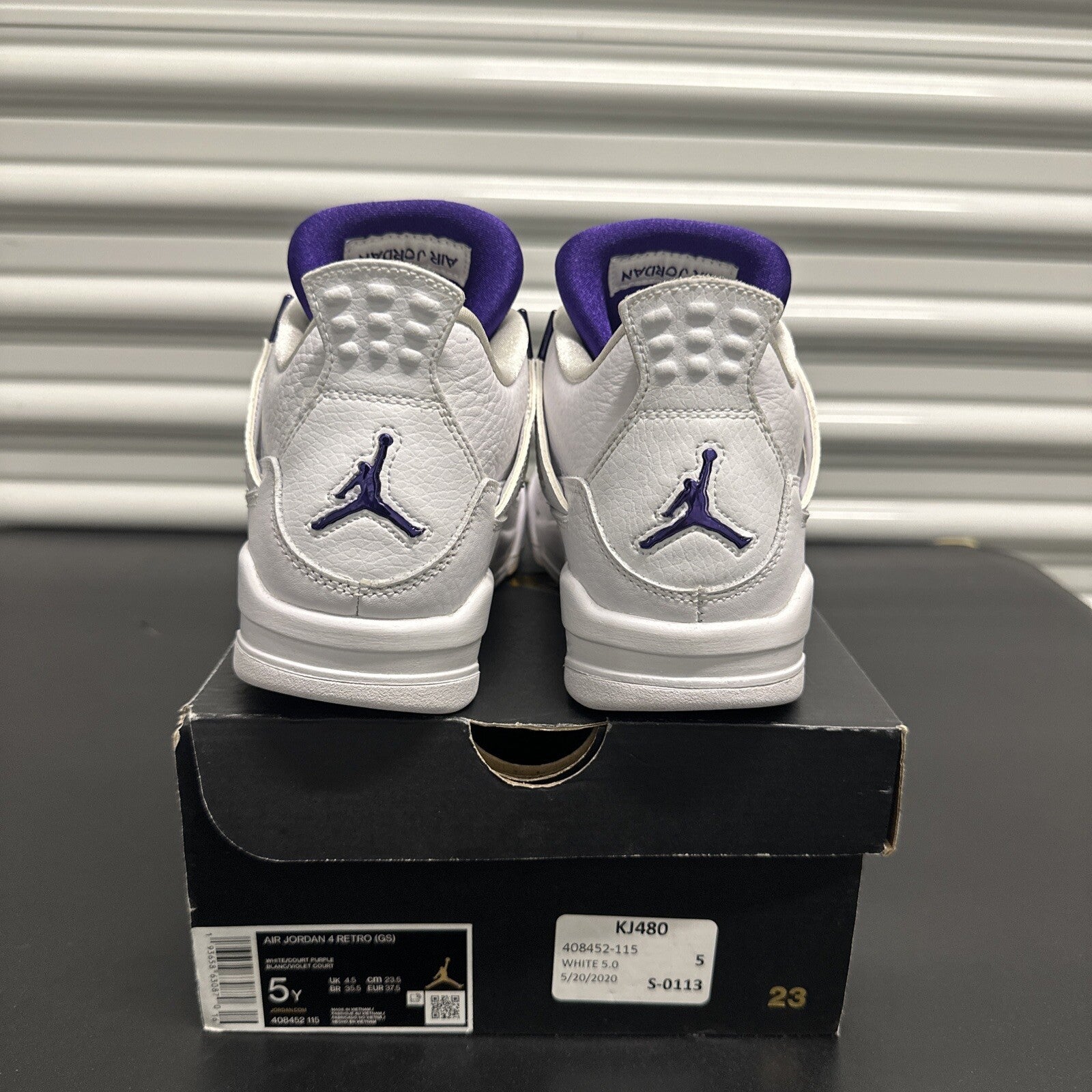 Jordan 4 Retro Metallic Purple (GS)